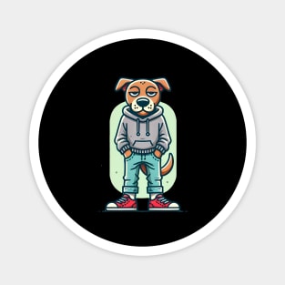 Funny Chilled Dog, Love Dogs Magnet